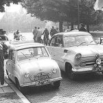 Goggo Limousine bei der 13.000 km-Zuverlässigkeitsfahrt Tour d'Europe (1956)